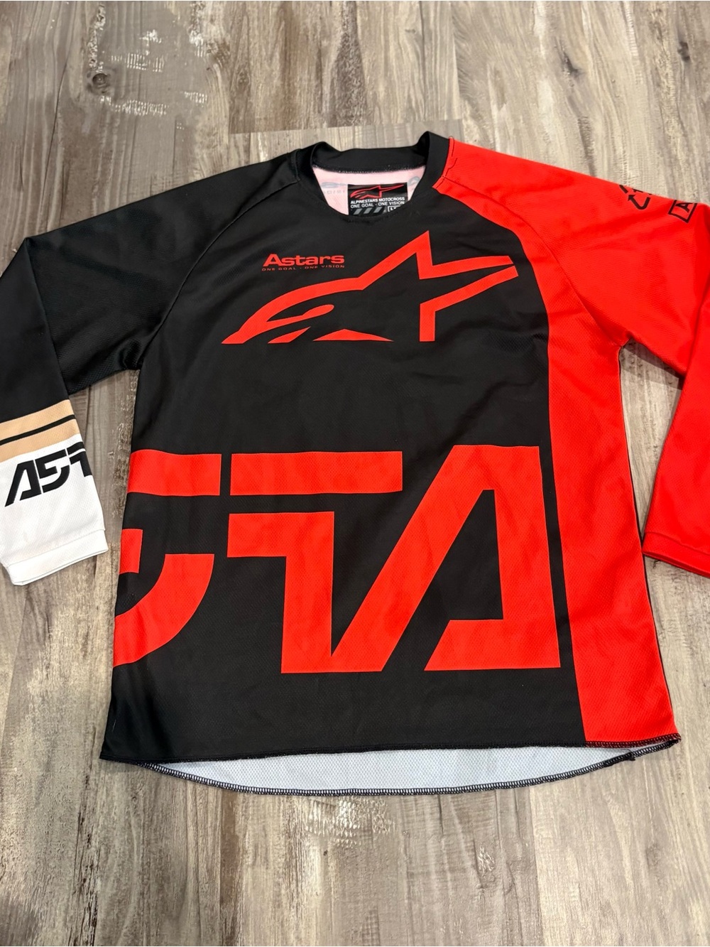 AlpineStars Racer Conpass Kids Youth Red/ White Jersey Motocross SZ M